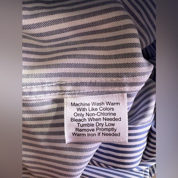 Pronto Uomo Blue Long Sleeve Button Up Shirt Men’s Size 17 or 34/35 - Picture 13 of 14